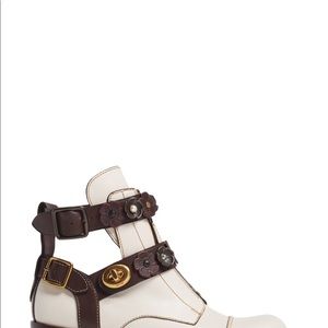 coach moto bootie tea rose